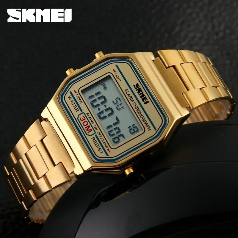Skmei Top Brand Luxury Stainless Steel Chrono Sport Watch