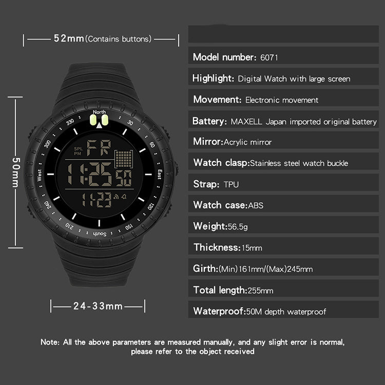 Power Brand Sports Wrist Watch - (Water Resistant)