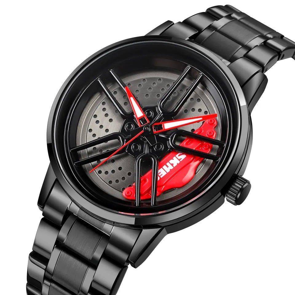 Men's Luxury Watch Waterproof Rotary Sport Car Rim Man Watch