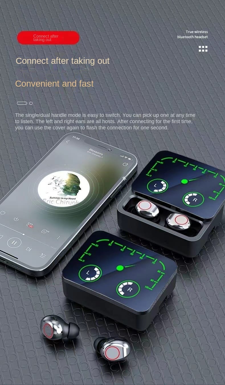 M90 Pro  HIFI Stereo ear buds build in power bank