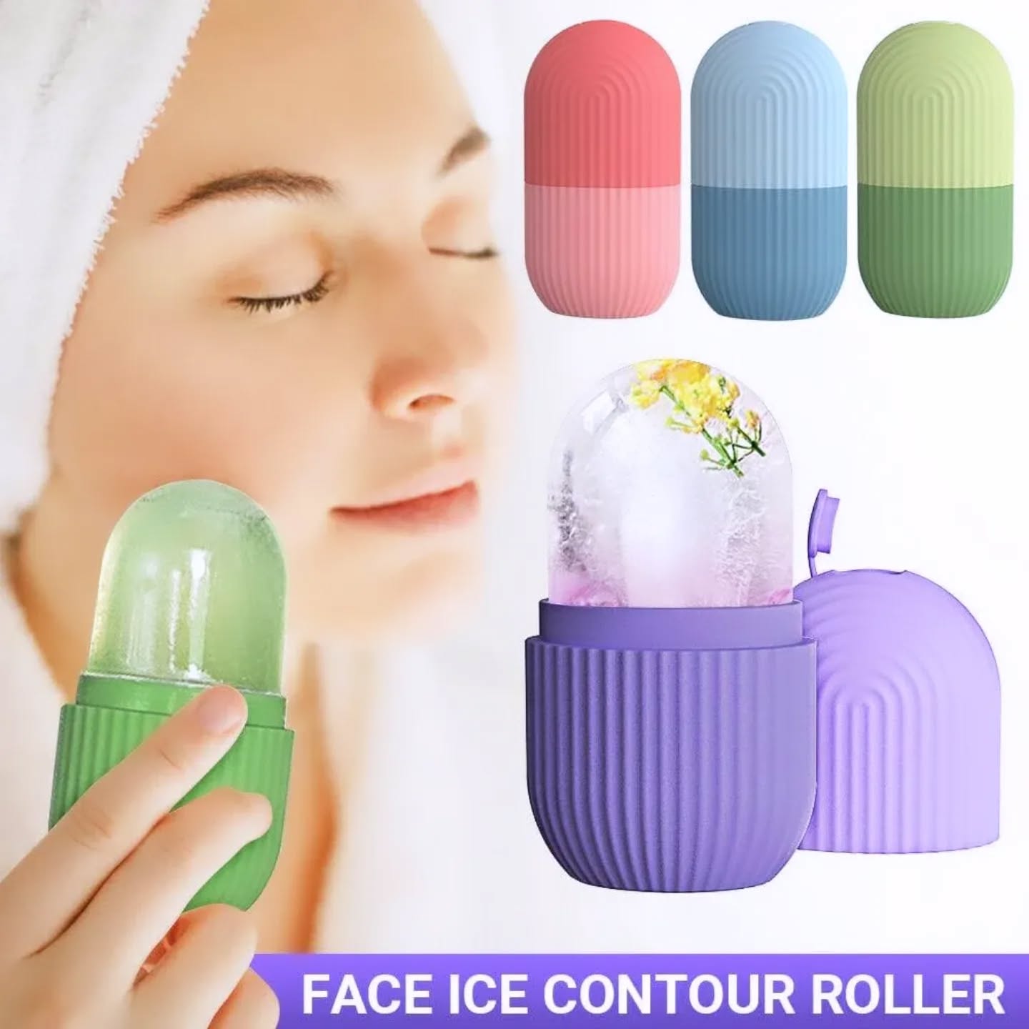 Ice Roller for All Skin Types Hydrating Silicone