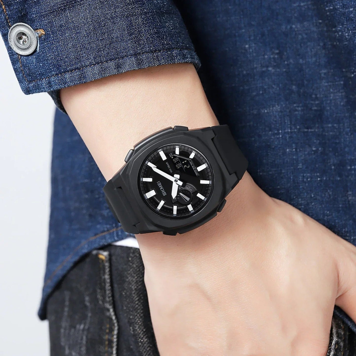 SKMEI 2049 Business Luxury Analog Quartz Digital Watch