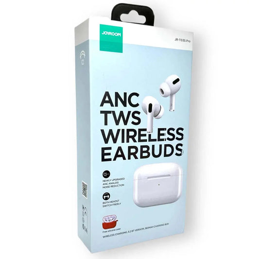 JOYROOM Earbuds Pro 2  ANC Waterproof, Heavy Bass and Long Battery 24 hours with silicone cover.