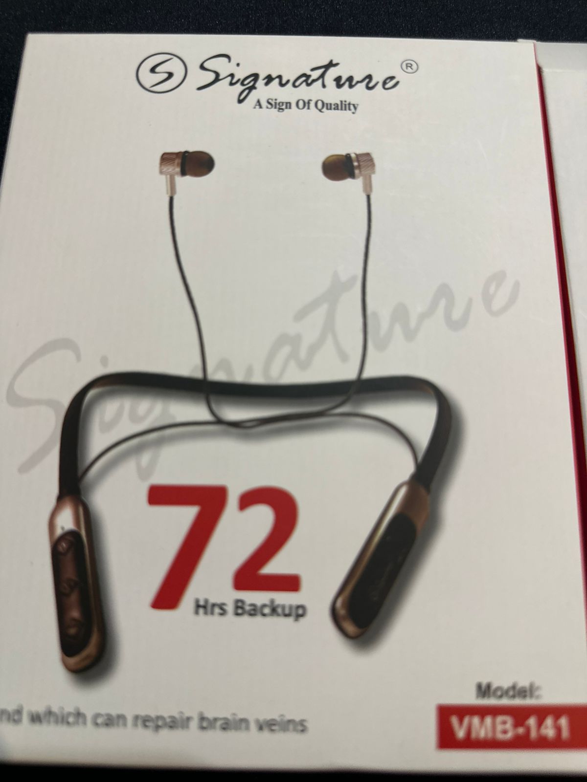Signature Neckband 72 Hours Backup Stereo Sound with Bass