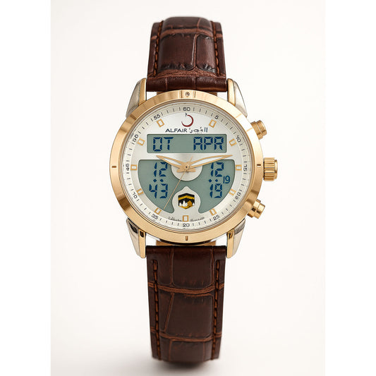 Al-Fajr Classic Dual Time Analog digital wrist watch
