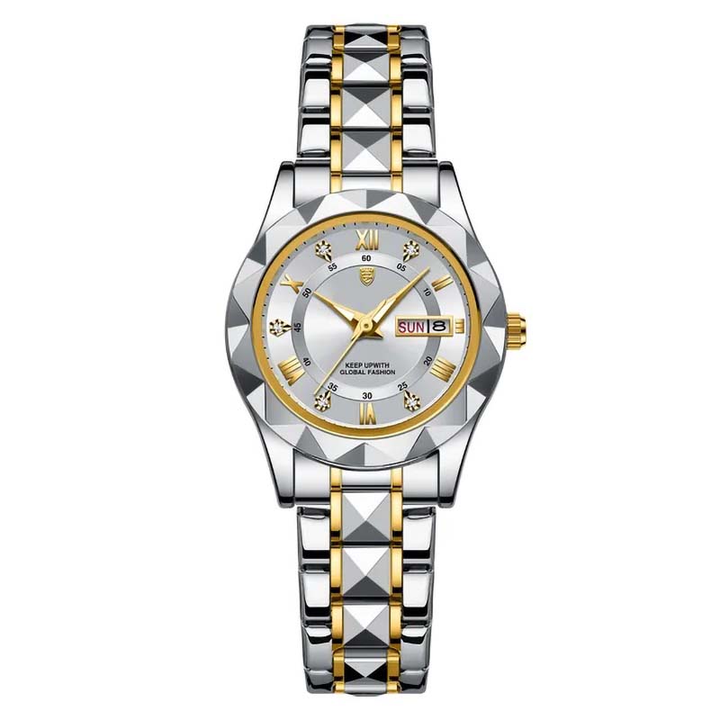 Dinar Brand Ladies Luxury New Fashion Stainless Steel Waterproof Watch