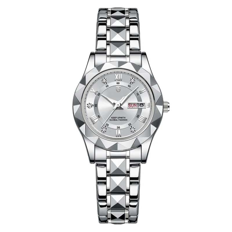 Dinar Brand Ladies Luxury New Fashion Stainless Steel Waterproof Watch