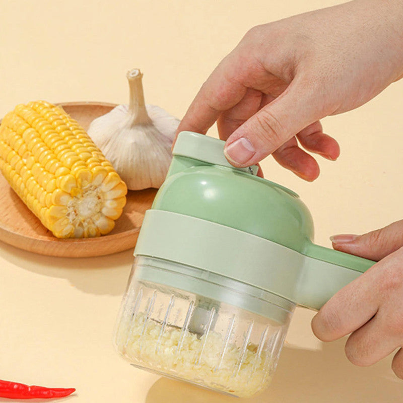 4 in1 Multifunctional Electric Vegetable Chopper and Slicer set