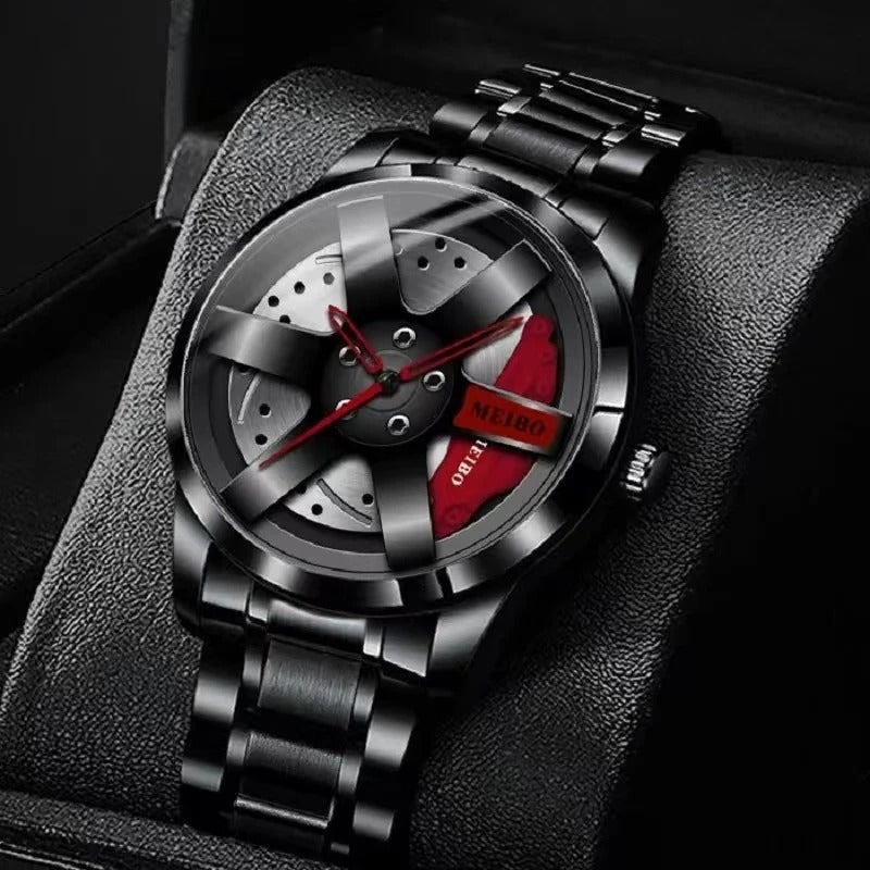 Men's Luxury Watch Waterproof Rotary Sport Car Rim Man Watch